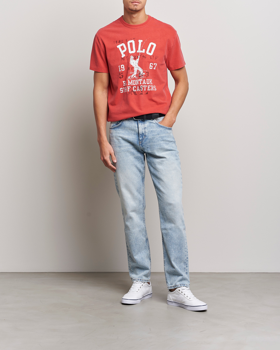 Herren | T-Shirts | Polo Ralph Lauren | Graphic Logo Jerset Crew Neck T-Shirt Evening Red