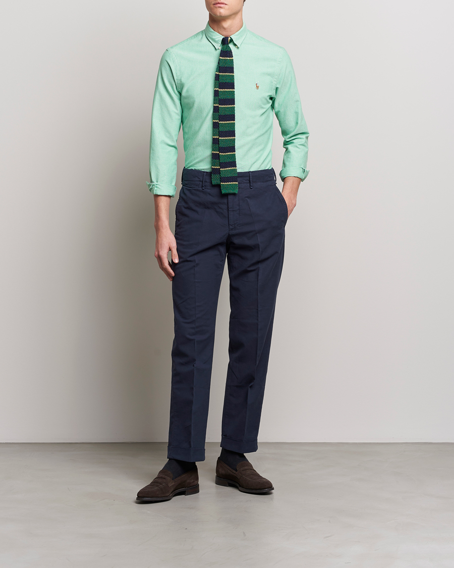 Herren | Hemden | Polo Ralph Lauren | Slim Fit Oxford Button Down Shirt Golf Green