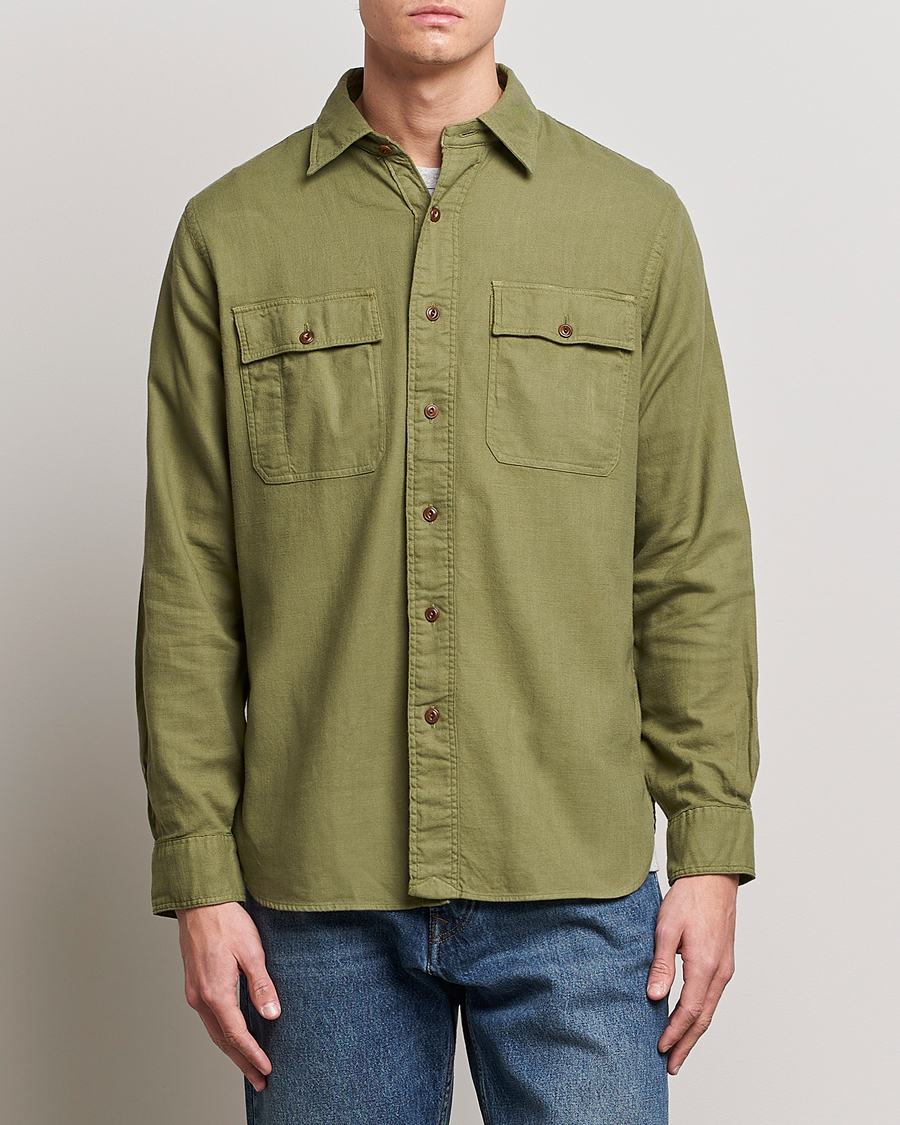 Herren | An overshirt occasion | Polo Ralph Lauren | Cotton Overshirt Sage Olive