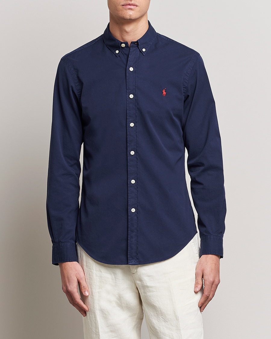Herren |  | Polo Ralph Lauren | Slim Fit Twill Shirt Newport Navy