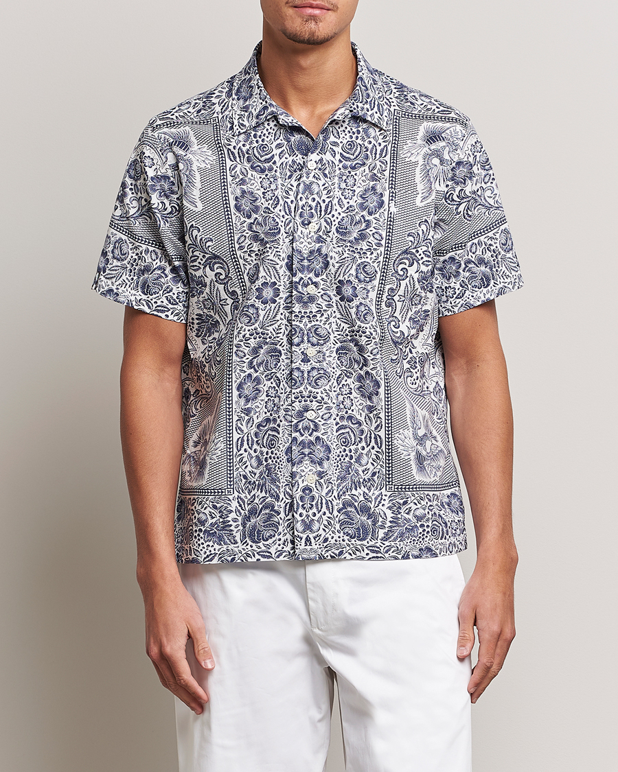 Herren |  | Polo Ralph Lauren | Printed Paisley Short Sleeve Shirt Blue