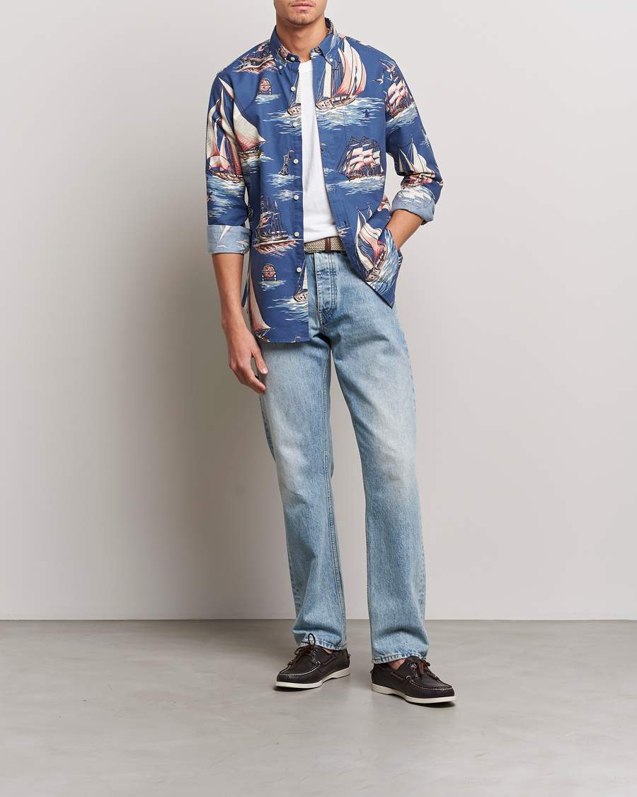Herren | Hemden | Polo Ralph Lauren | Printed Regatta Oxford Shirt Blue
