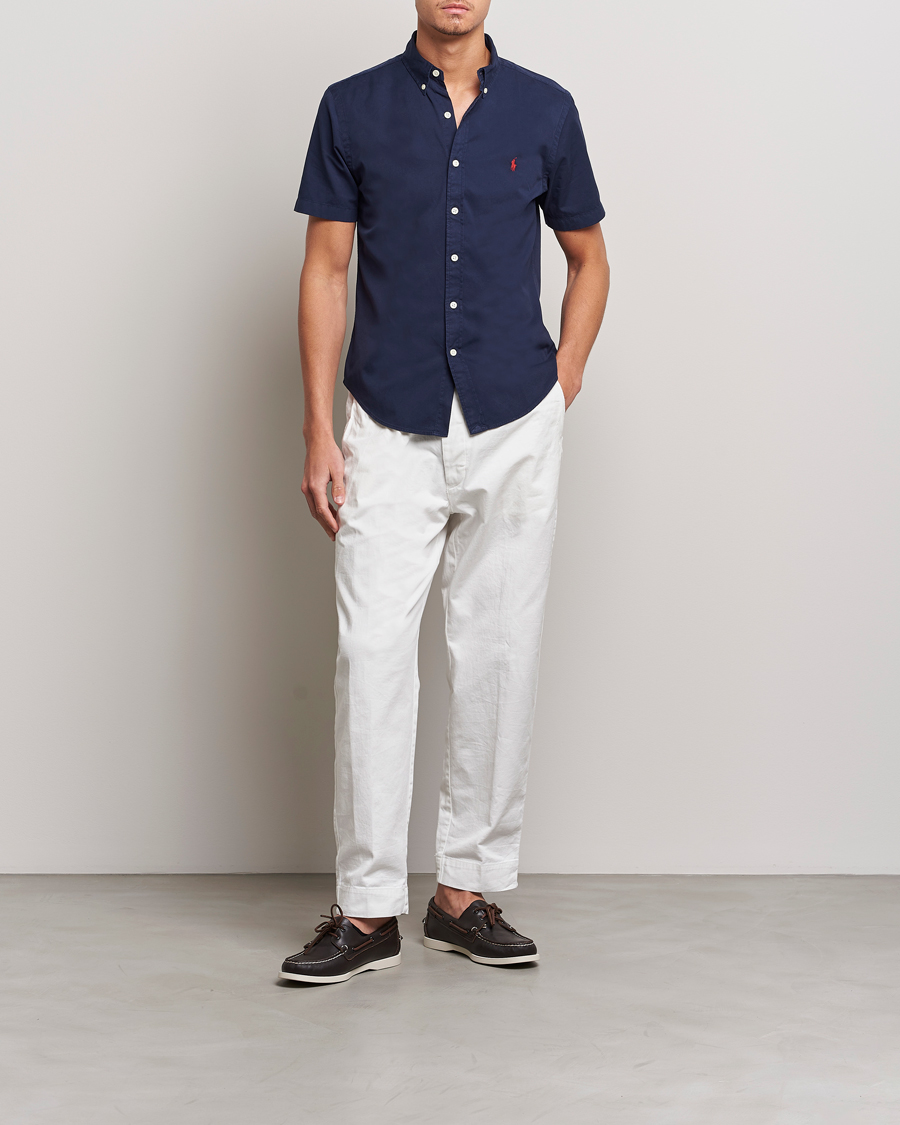 Herren | Hemden | Polo Ralph Lauren | Twill Short Sleeve Shirt Newport Navy