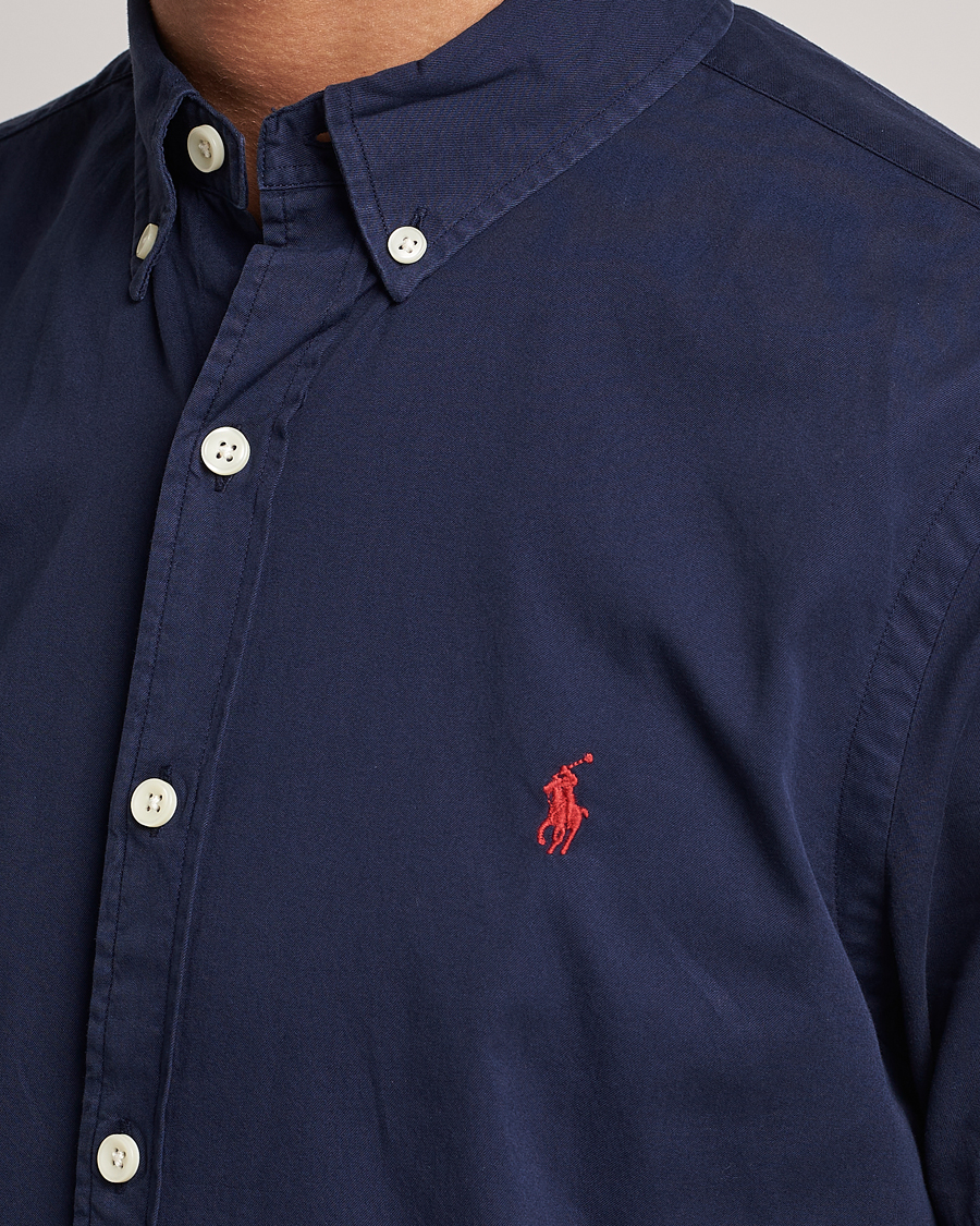 Herren | Hemden | Polo Ralph Lauren | Twill Short Sleeve Shirt Newport Navy