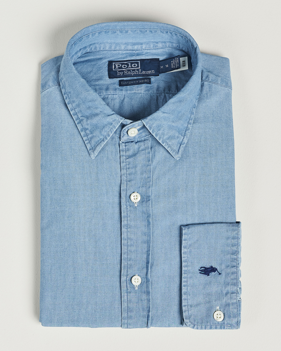 Herren | Hemden | Polo Ralph Lauren | Custom Fit Denim Dress Shirt French Blue