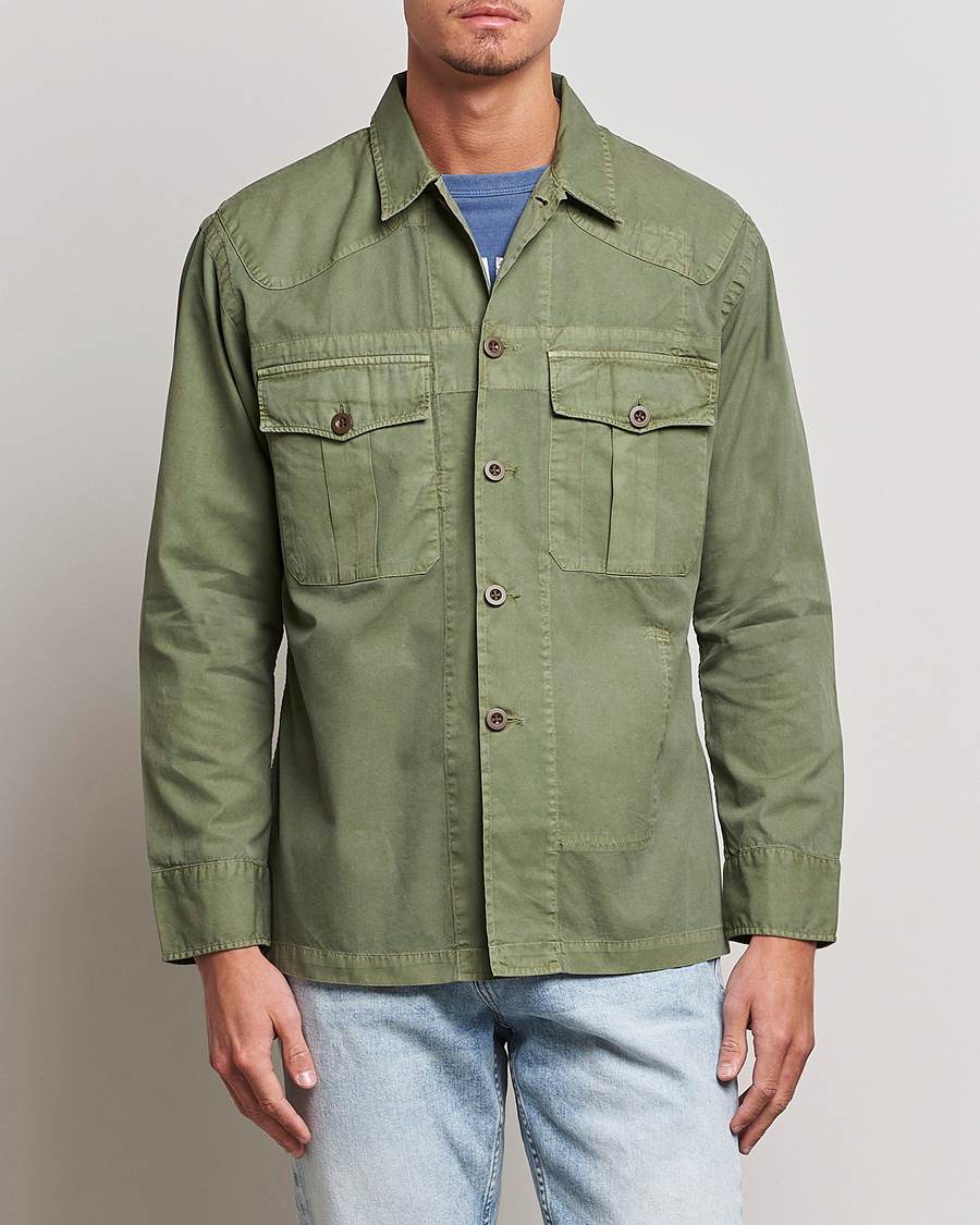 Herren |  | Polo Ralph Lauren | Twill Pocket Shirt Jacket Olive