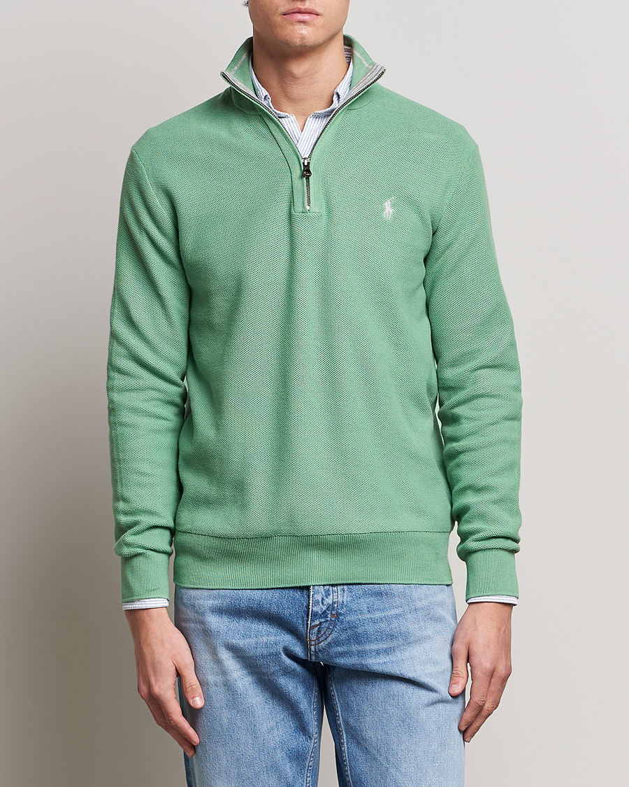 Herren | Pullover | Polo Ralph Lauren | Textured Half-Zip Pistachio Green