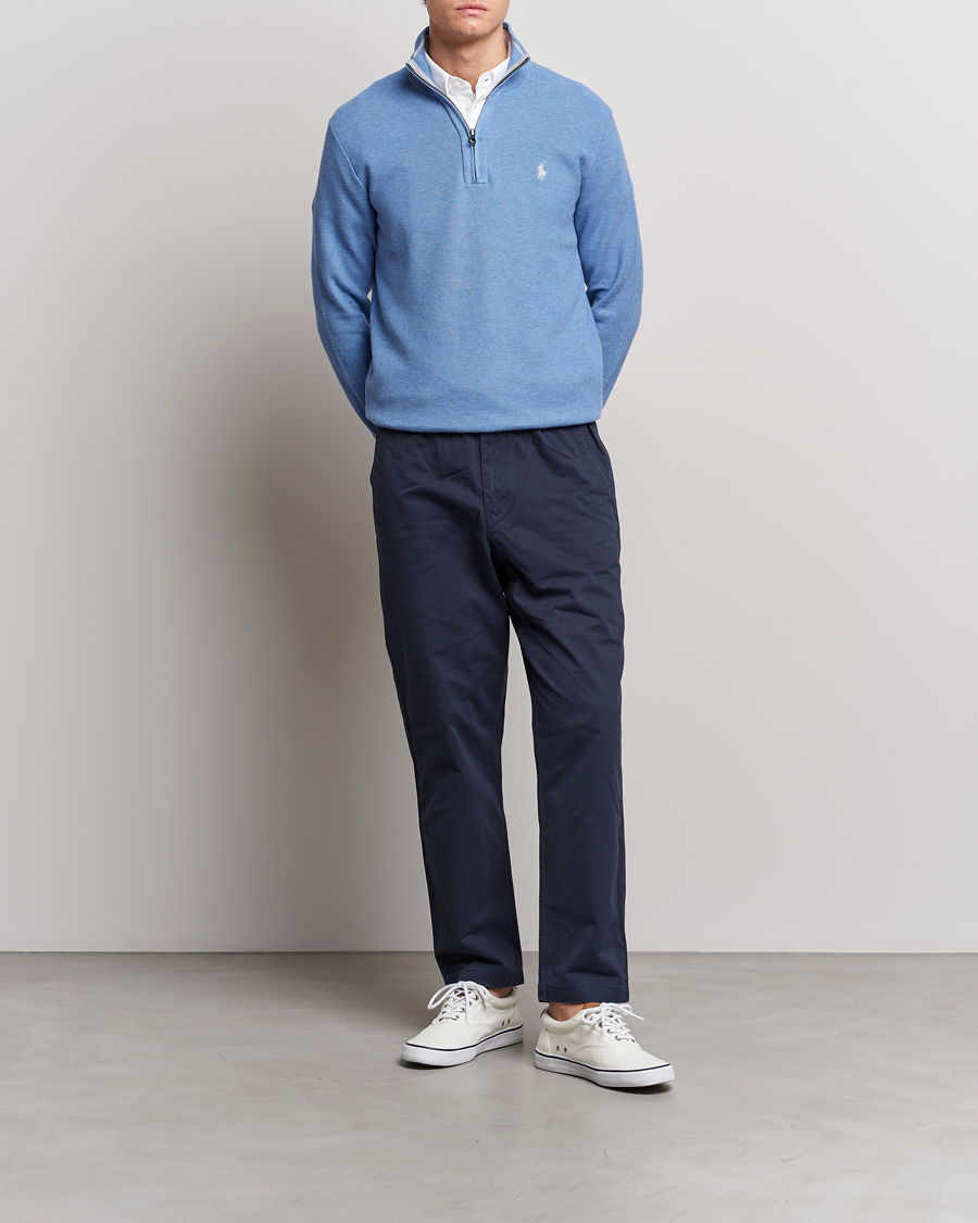 Herren | Pullover | Polo Ralph Lauren | Textured Half-Zip Summer Blue
