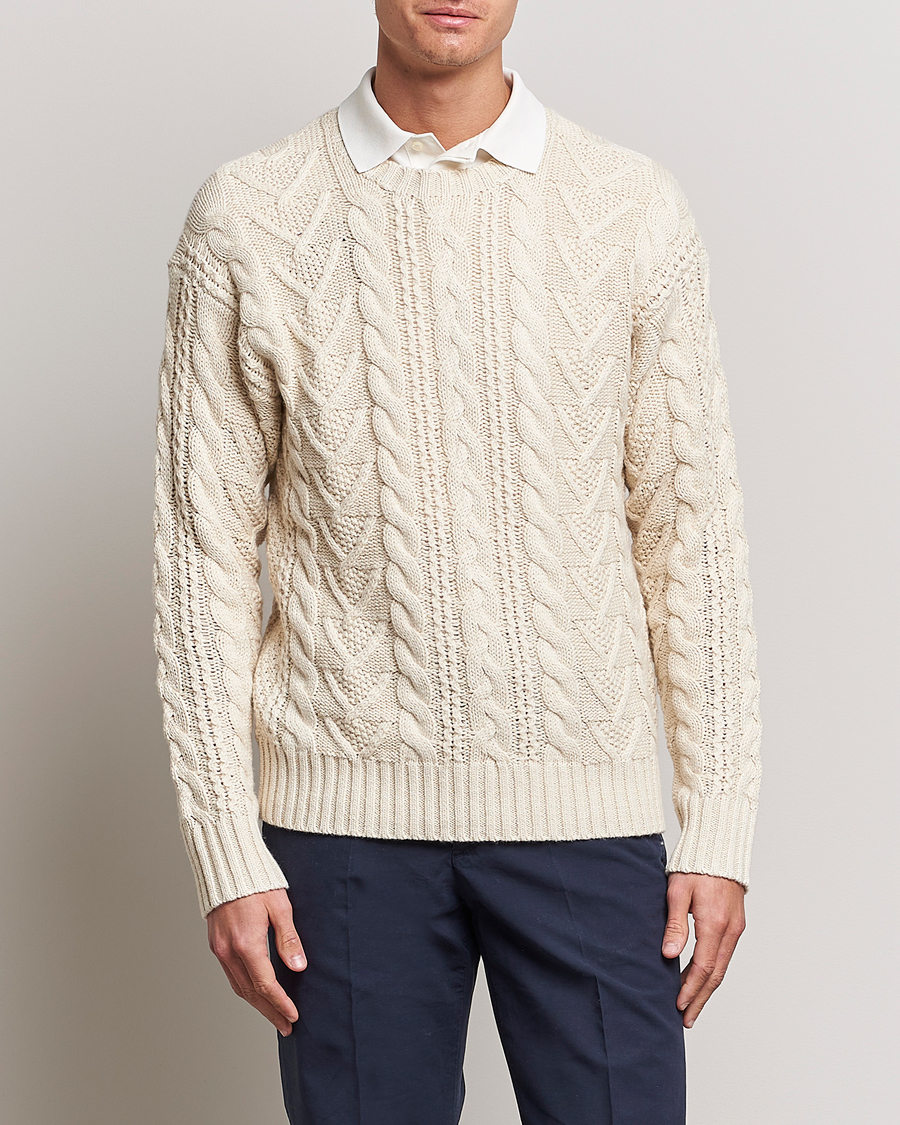 Herren | | Polo Ralph Lauren | Knitted Fishermen Sweater Cream