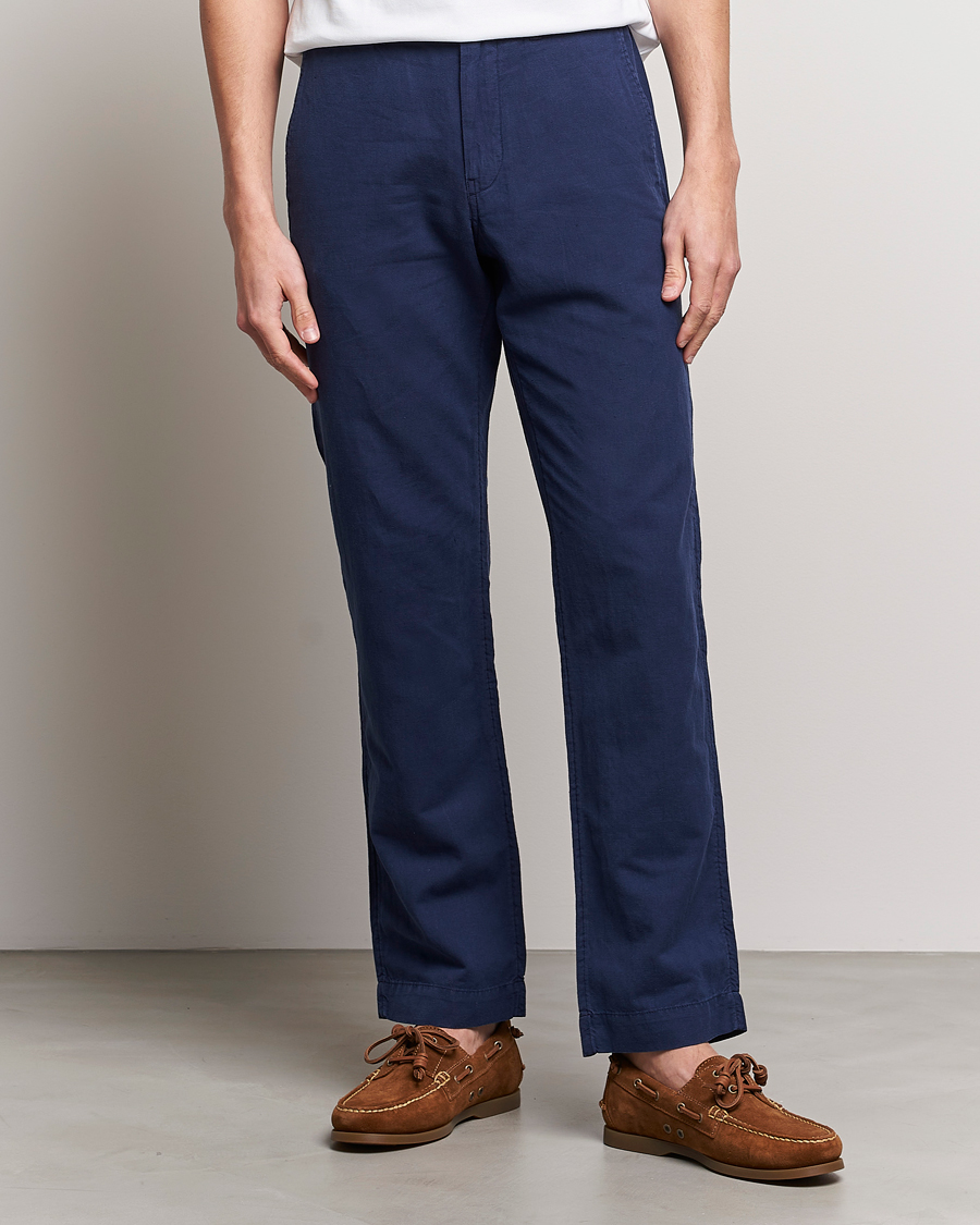 Herren | Neu im Onlineshop | Polo Ralph Lauren | Cotton/Linen Bedford Chinos Newport Navy