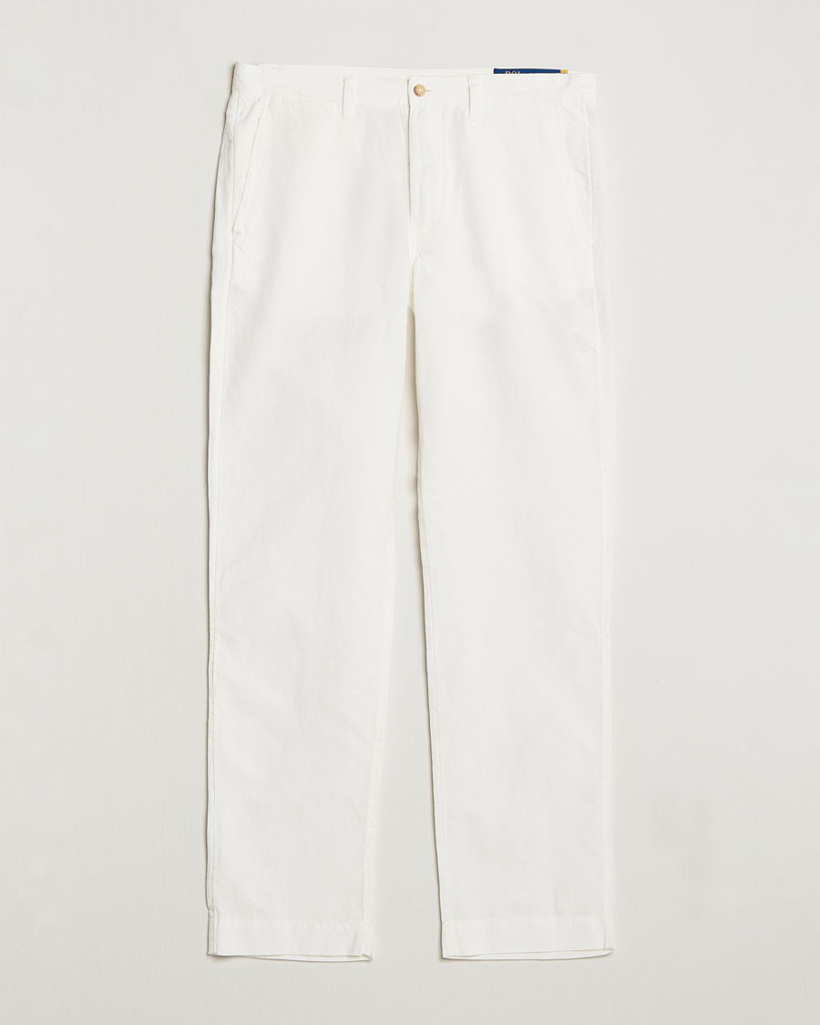 Herren | Hosen | Polo Ralph Lauren | Bedford Cotton/Linen Straight Fit Pants White