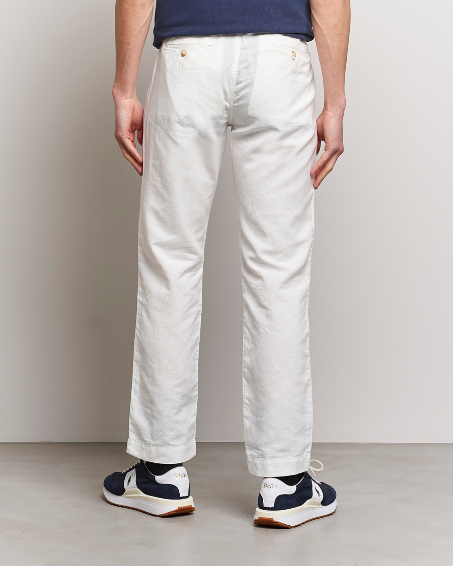Herren | Hosen | Polo Ralph Lauren | Bedford Cotton/Linen Straight Fit Pants White