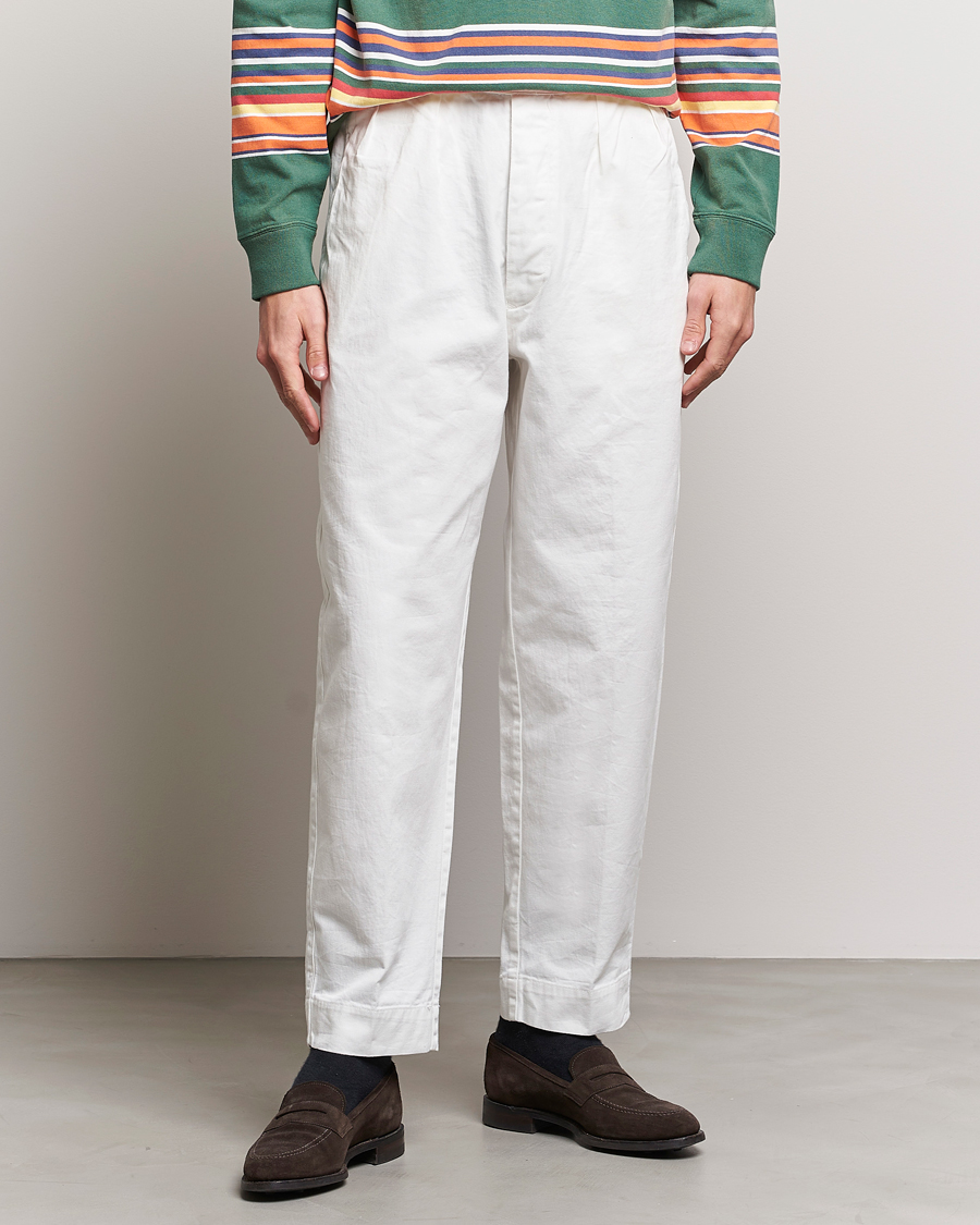 Herren |  | Polo Ralph Lauren | Rustic Twill Officer Trousers Deckwash White