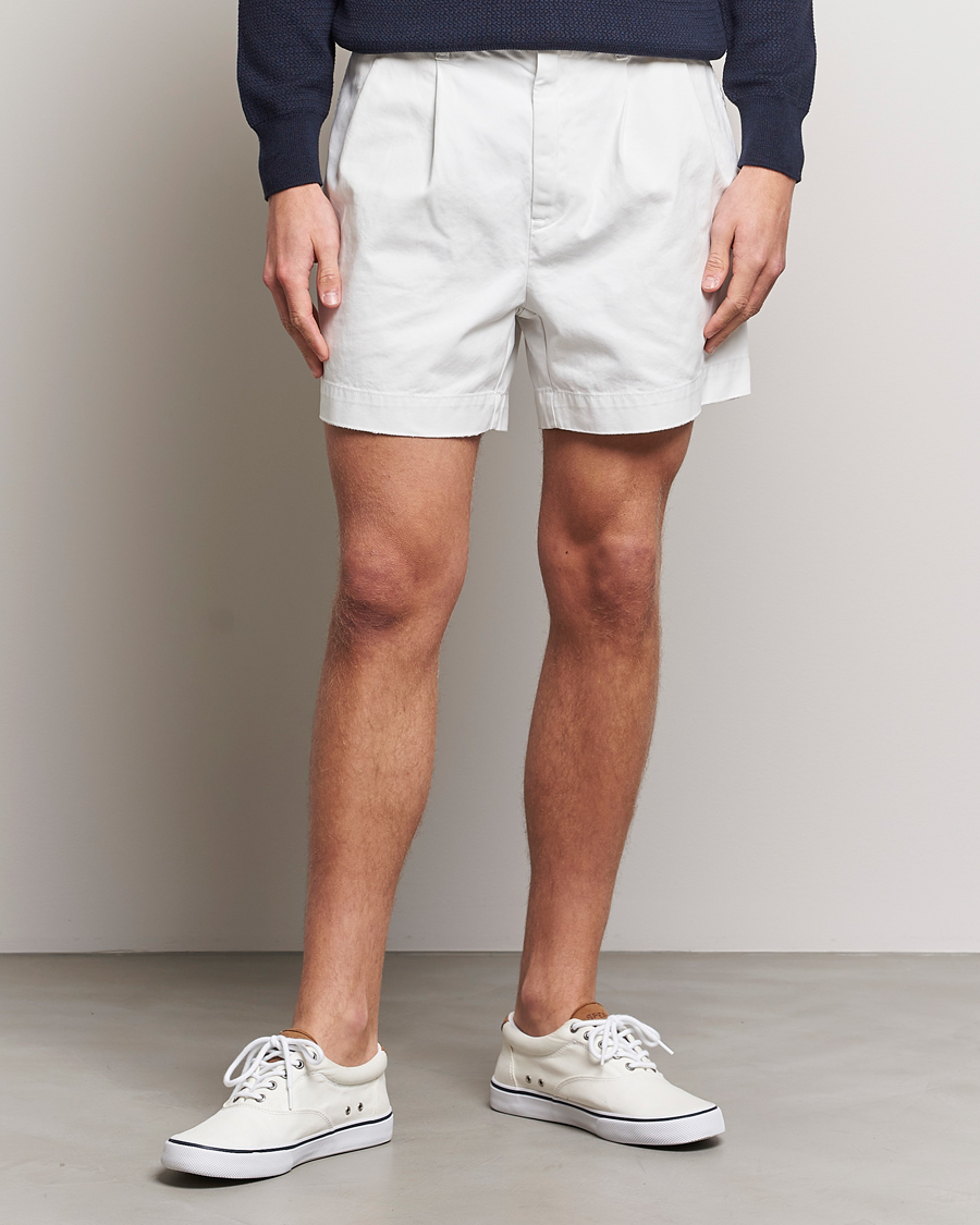 Herren | Shorts | Polo Ralph Lauren | Twill Pleated Regatta Shorts Deckwash White