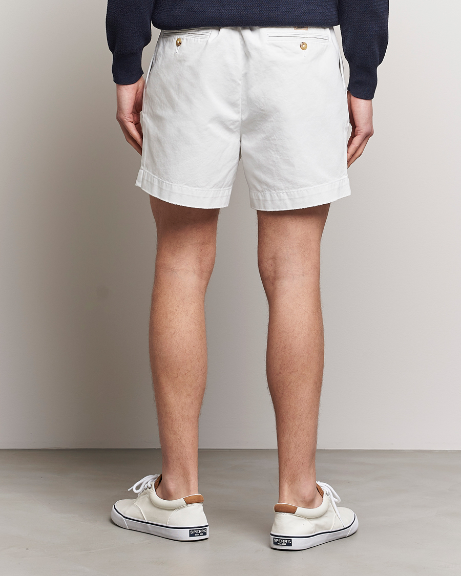 Herren | Shorts | Polo Ralph Lauren | Twill Pleated Regatta Shorts Deckwash White