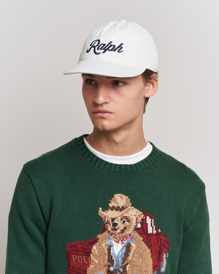 Herren | Polo Ralph Lauren Ralph Cotton Twill Retro Cap Deckwash White | Polo Ralph Lauren | Ralph Cotton Twill Retro Cap Deckwash White