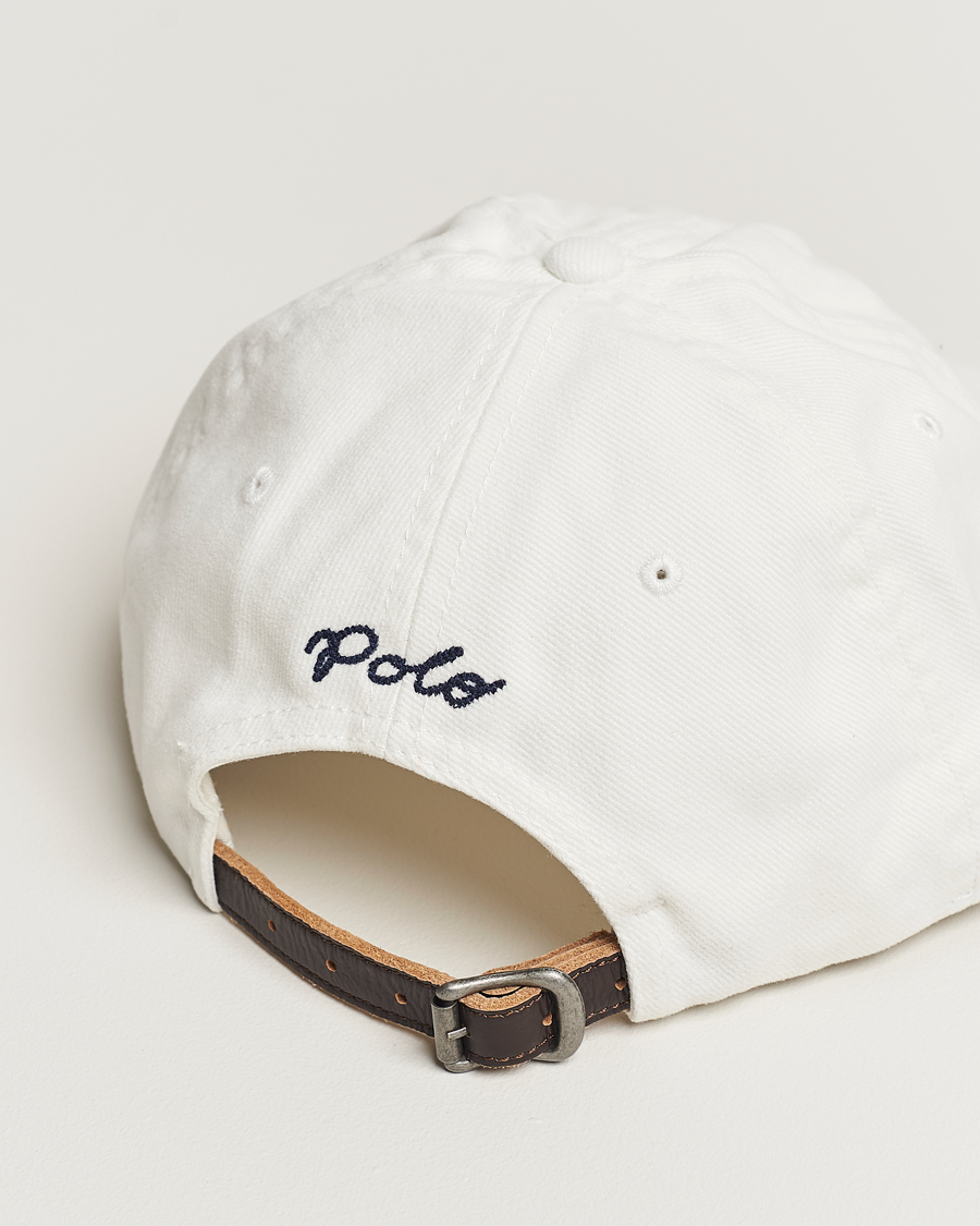 Herren | Polo Ralph Lauren Ralph Cotton Twill Retro Cap Deckwash White | Polo Ralph Lauren | Ralph Cotton Twill Retro Cap Deckwash White