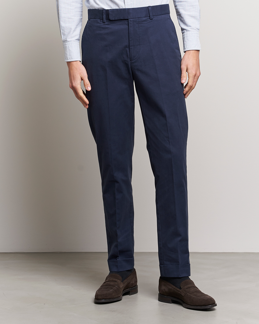 Herren | Anzughosen | Polo Ralph Lauren | Cotton Stretch Trousers Nautical Ink