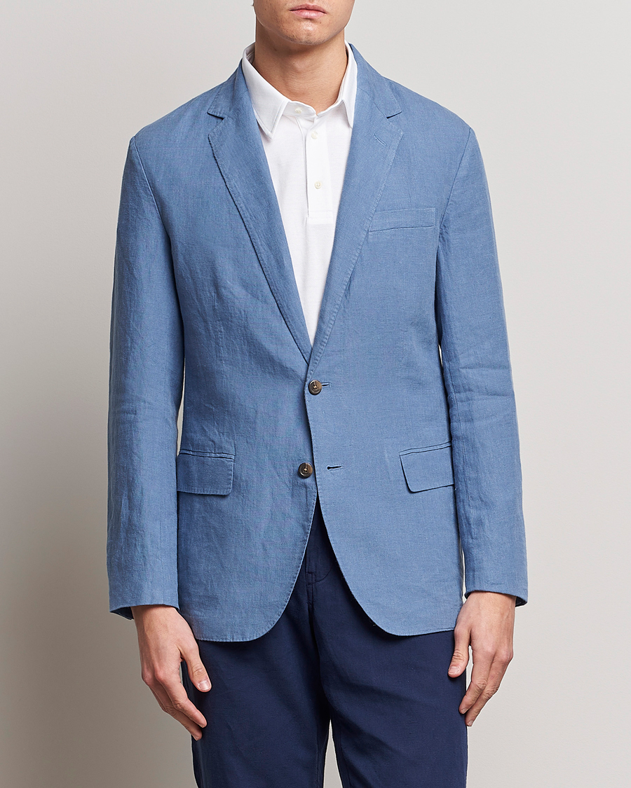 Herren | Sakkos | Polo Ralph Lauren | Linen Sportcoat Carson Blue