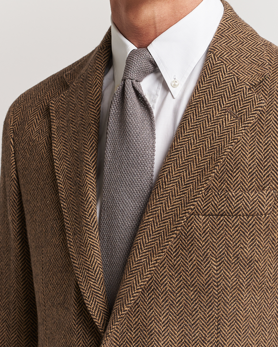 Herren |  | Polo Ralph Lauren | Linen Knitted Tie Grey