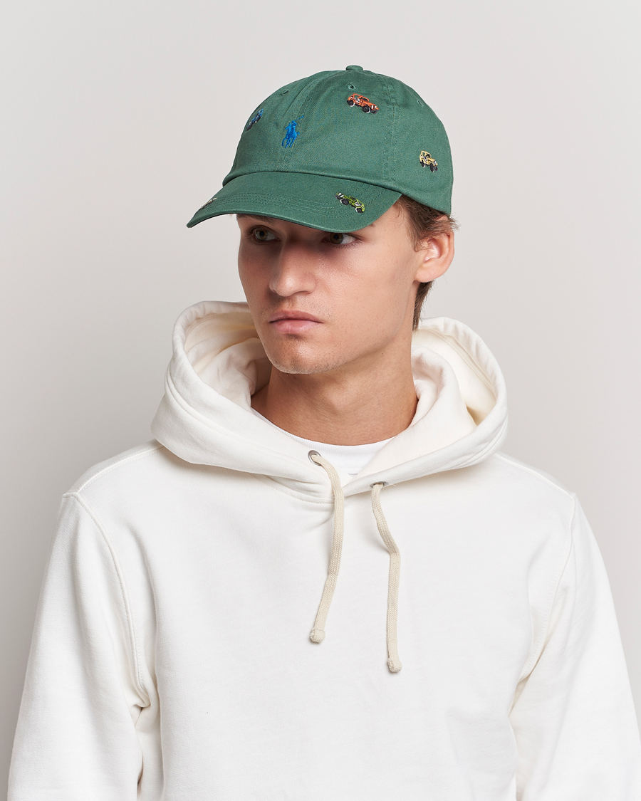 Herren | | Polo Ralph Lauren | Twill Printed Jeeps Sports Cap Washed Forest