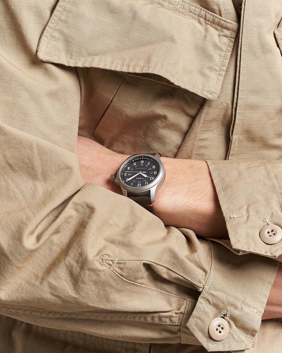 Herren | Timex | Timex | Field Post Solar Watch 41mm Textured Black Dial