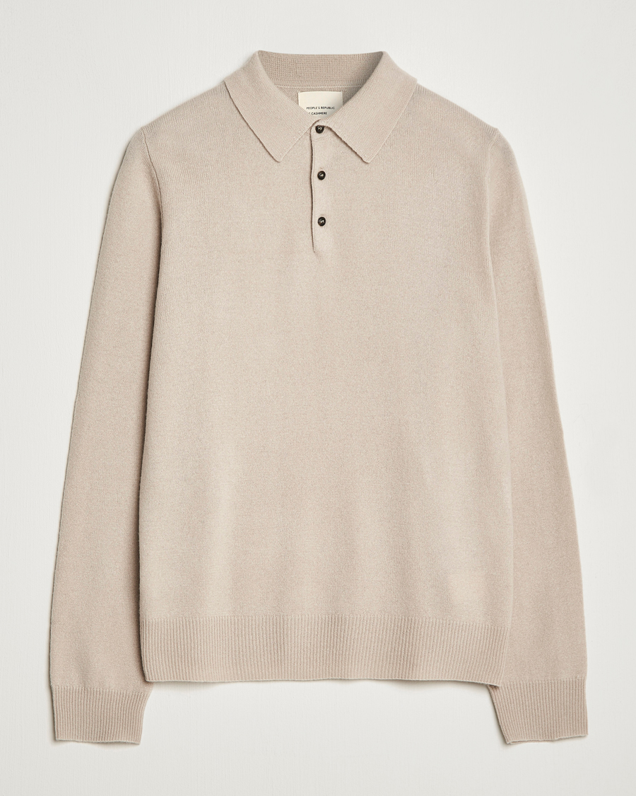 Herren | Pullover | People's Republic of Cashmere | Cashmere Long Sleeve Polo Trench