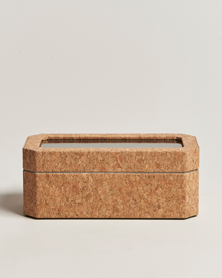 Herr | WOLF | WOLF | Cortica 4 Piece Watch Box Cork