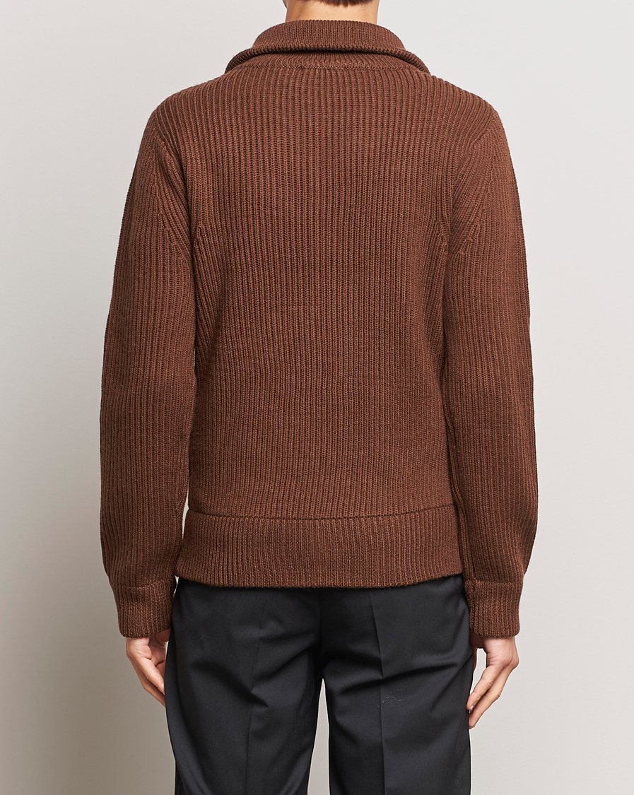 Herren | Pullover | Tiger of Sweden | Nyman Full Zip Golden Brown