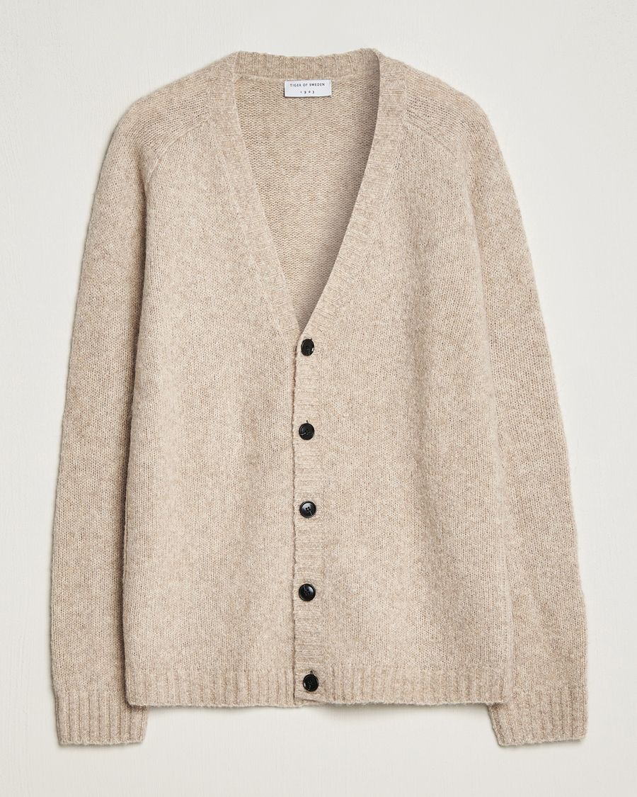 Herren | Pullover | Tiger of Sweden | Burris Cardigan Dry Sand