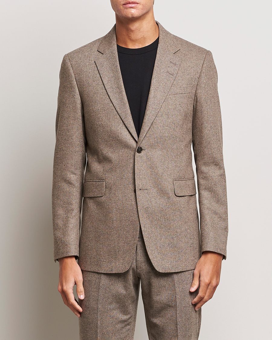 Herren | Kombi-Sakko | Tiger of Sweden | Justin Brushed Wool Blazer Burlywood