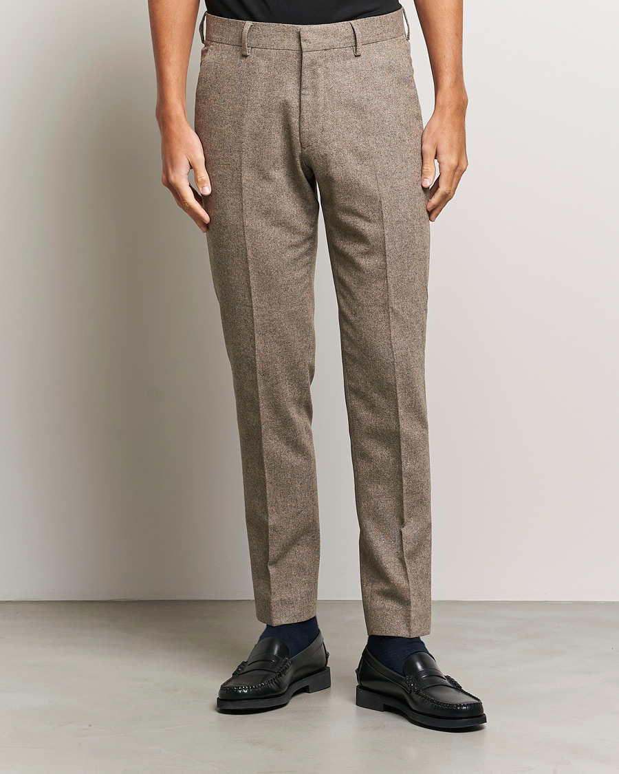Herren |  | Tiger of Sweden | Tenutas Brushed Wool Trousers Burlywood