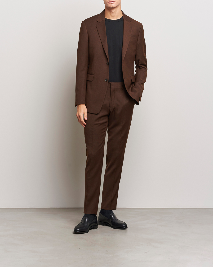 Herren | Sakkos | Tiger of Sweden | Justinn Travel Structure Blazer Golden Brown