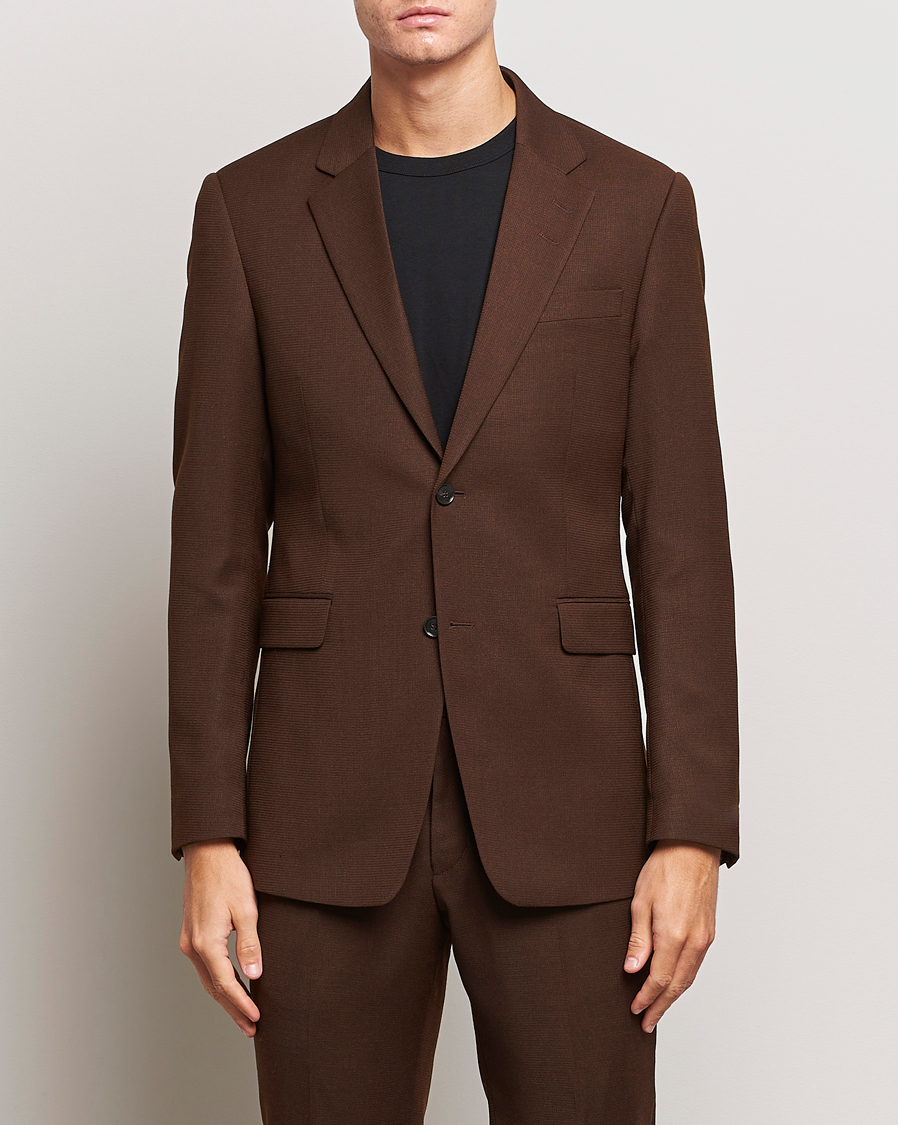 Herren | Kombi-Sakko | Tiger of Sweden | Justinn Travel Structure Blazer Golden Brown