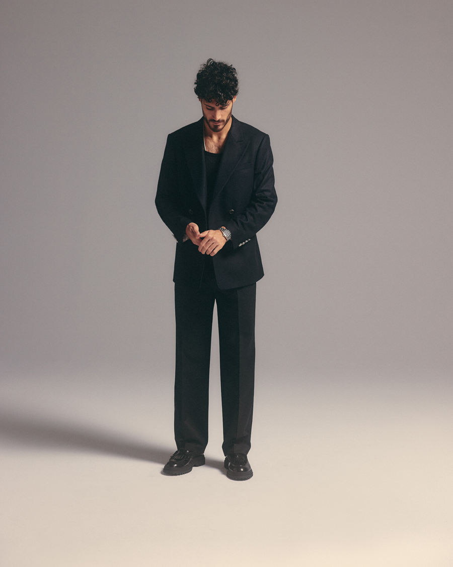 Herren | Sakkos | Tiger of Sweden | 1903 Double Breasted Wool Blazer Dark Ink
