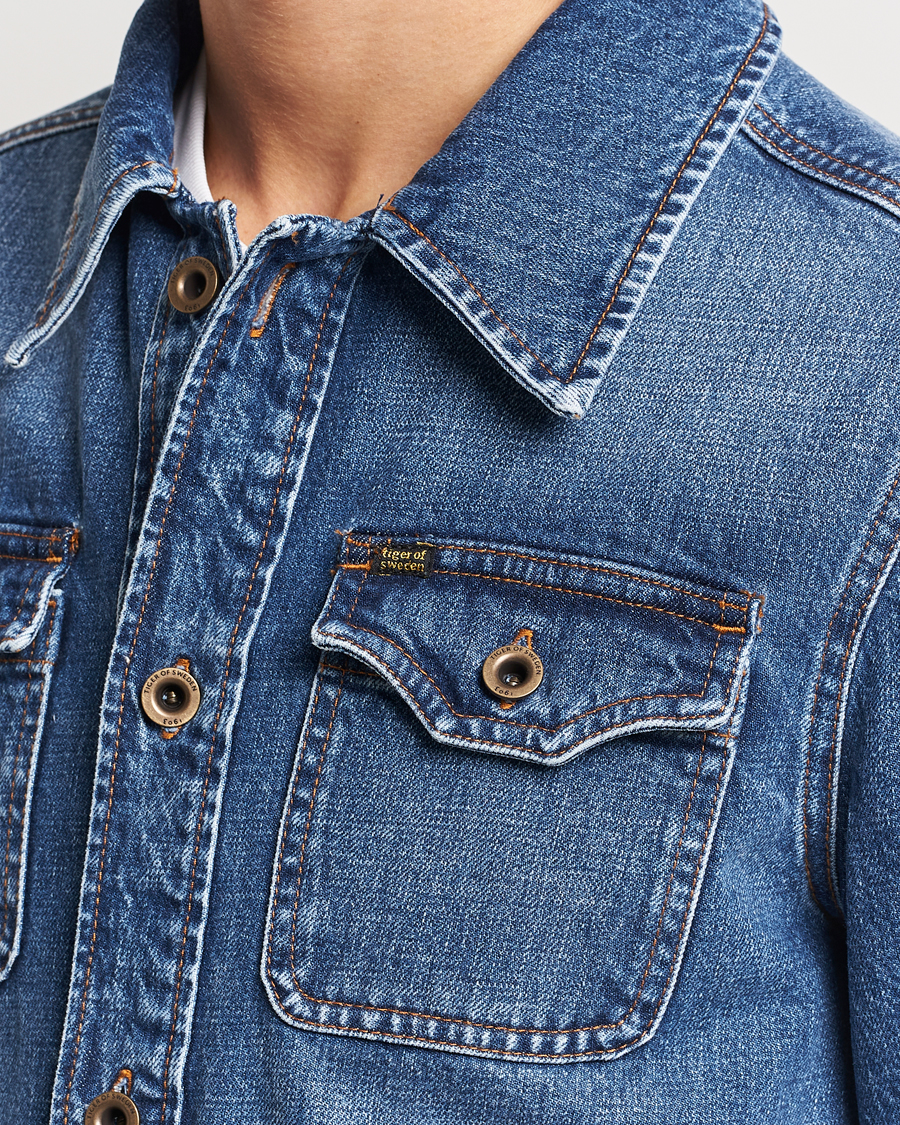 Herren | Jacken | Tiger of Sweden | Get Jeans Jacket Light Blue