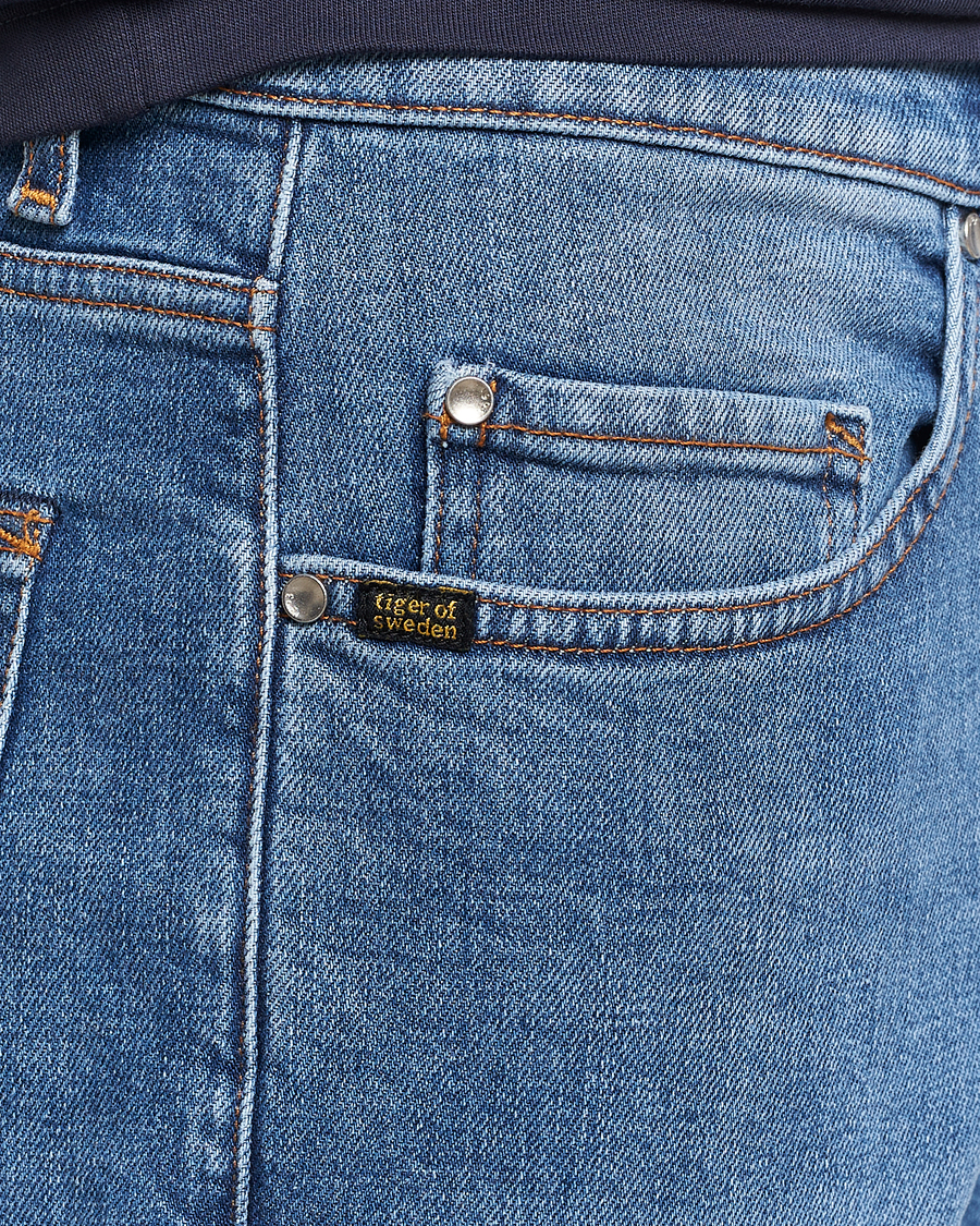 Herren | Jeans | Tiger of Sweden | Pistolero Stretch Cotton Jeans Light Blue