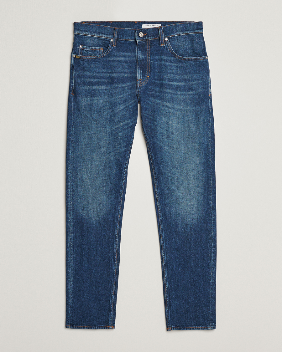 Herren | Jeans | Tiger of Sweden | Pistolero Stretch Cotton Jeans Dust Blue