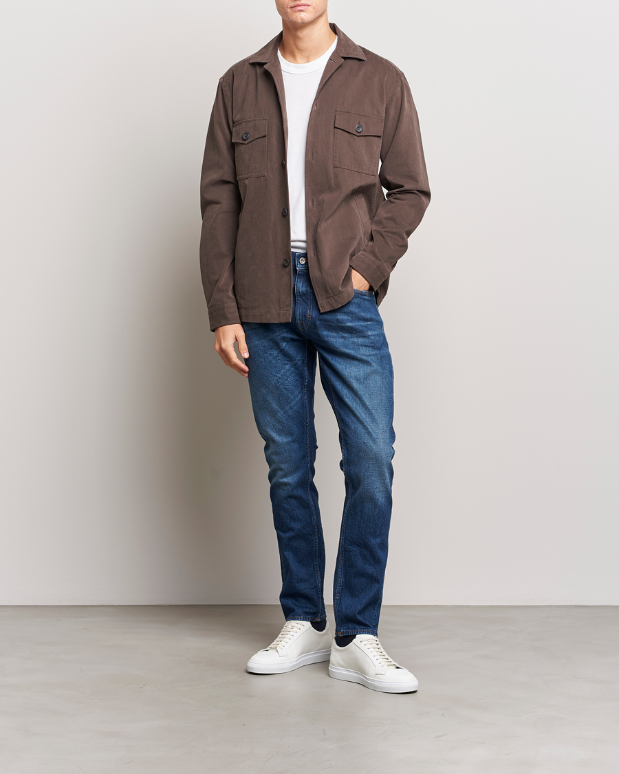 Herren | Jeans | Tiger of Sweden | Pistolero Stretch Cotton Jeans Dust Blue