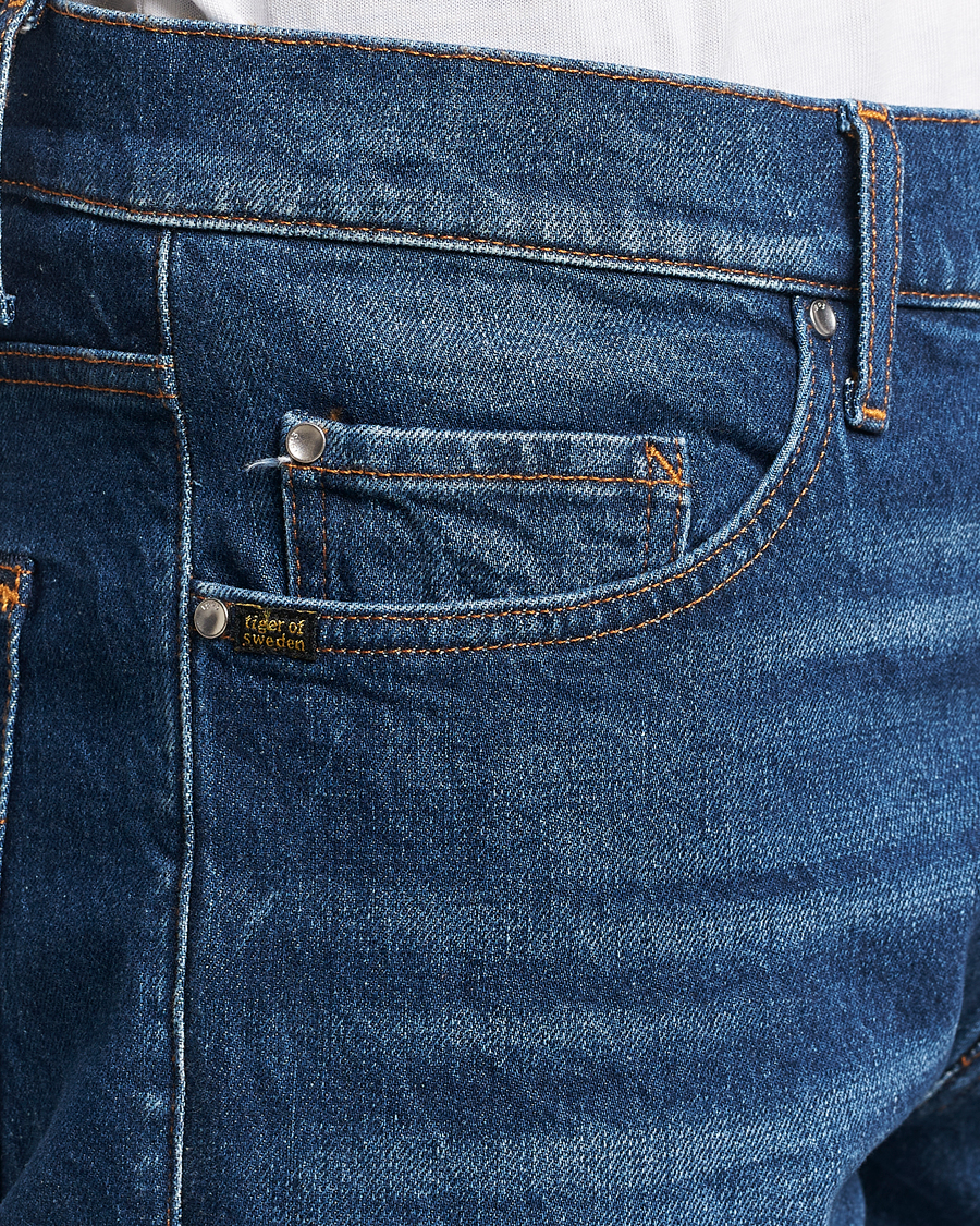 Herren | Jeans | Tiger of Sweden | Pistolero Stretch Cotton Jeans Dust Blue