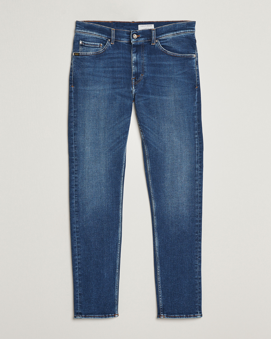 Herren | Jeans | Tiger of Sweden | Evolve Stretch Cotton Jeans Medium Blue