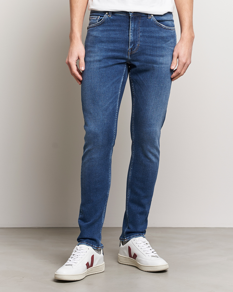 Herren | Jeans | Tiger of Sweden | Evolve Stretch Cotton Jeans Medium Blue