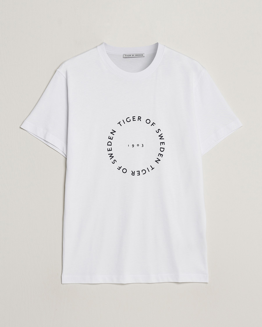 Herren |  | Tiger of Sweden | Dillan Crew Neck Logo T-Shirt Pure White