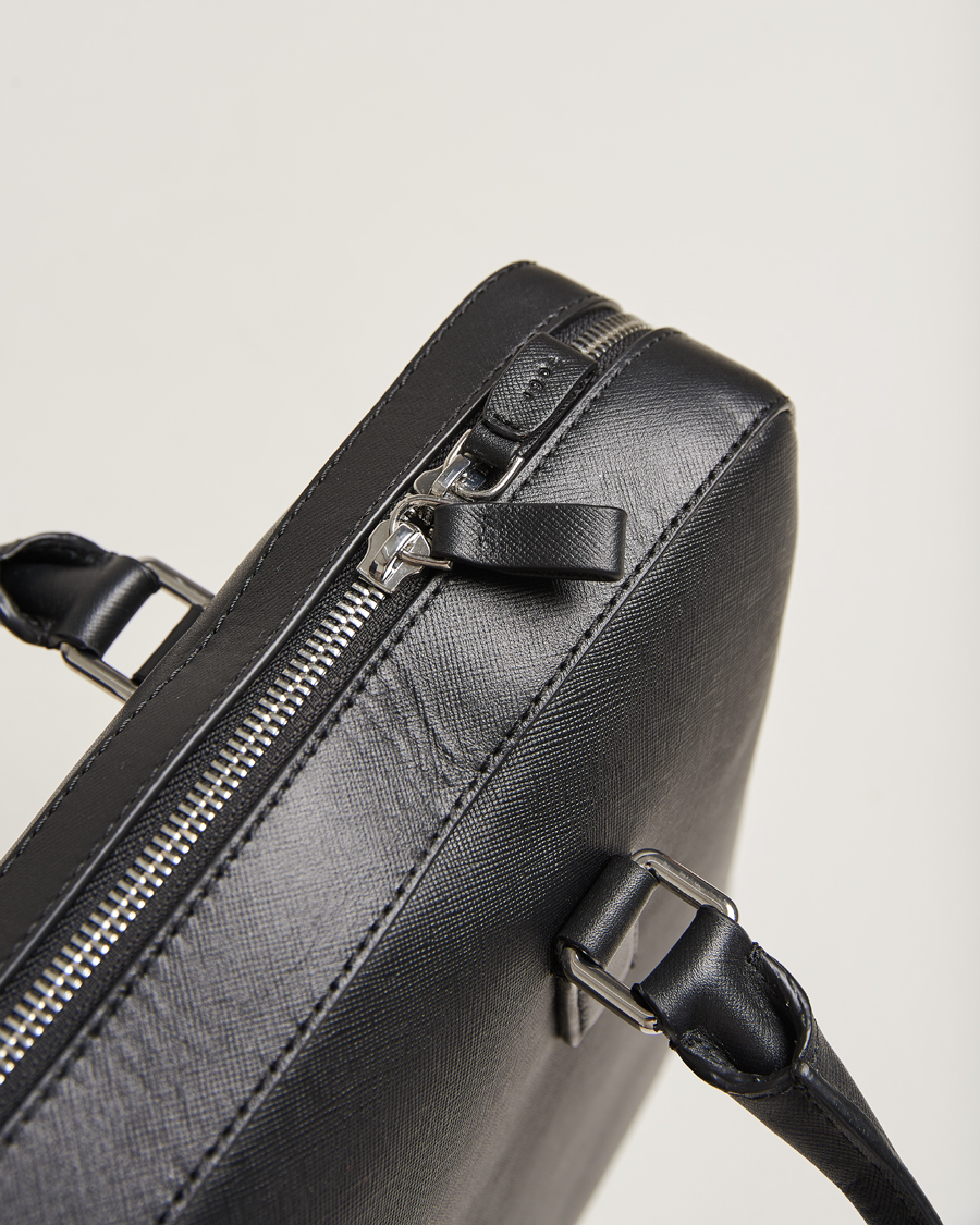 Herren | Taschen | Tiger of Sweden | Bowe Leather Briefcase Black