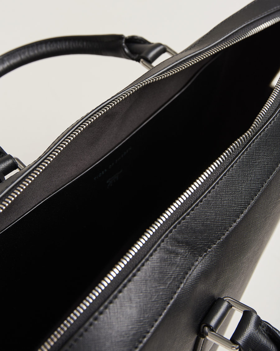 Herren | Tiger of Sweden Bowe Leather Briefcase Black | Tiger of Sweden | Bowe Leather Briefcase Black