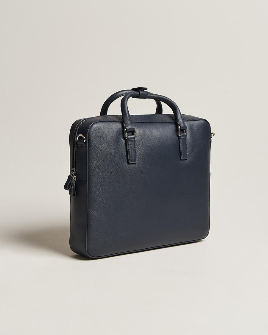 Herren | Taschen | Tiger of Sweden | Bowe Leather Briefcase Midnight Blue