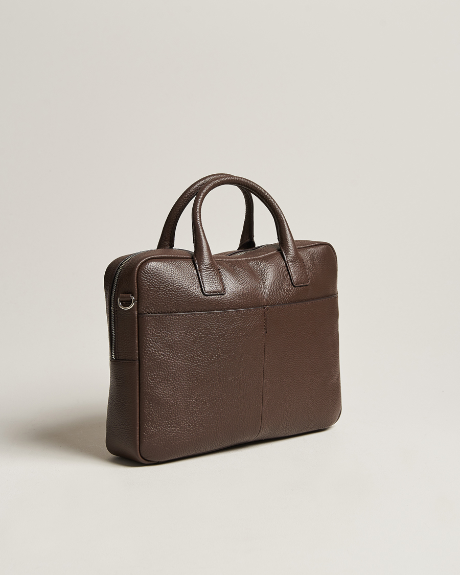 Herren | Tiger of Sweden Beckholmen Leather Briefcase Brown | Tiger of Sweden | Beckholmen Leather Briefcase Brown