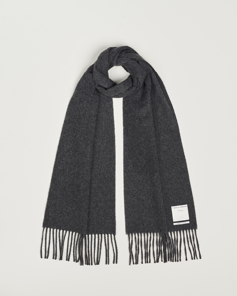 Herren | Tiger of Sweden Sylan Wool Scarf Grey Melange | Tiger of Sweden | Sylan Wool Scarf Grey Melange