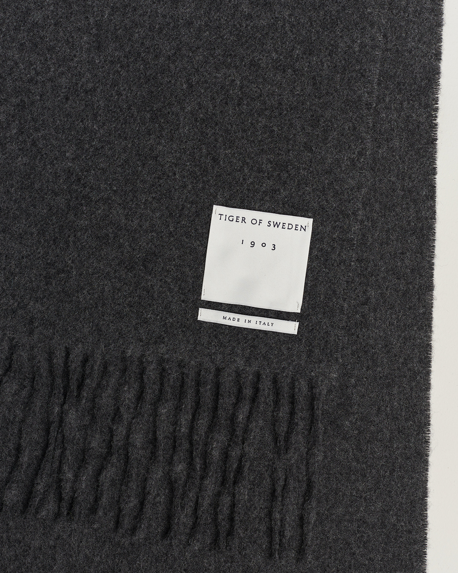 Herren | Tiger of Sweden Sylan Wool Scarf Grey Melange | Tiger of Sweden | Sylan Wool Scarf Grey Melange