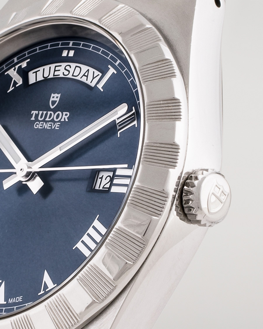 Herren | Pre-Owned & Vintage Watches | Tudor Pre-Owned | Royal Date Day 28600-91060 Steel Blue